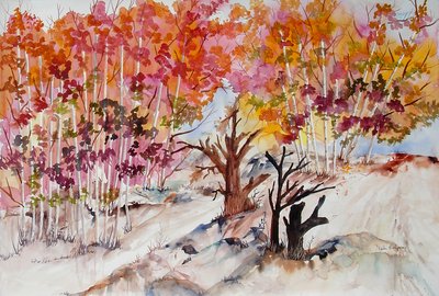 Autumn Tree Tops by Neela Pushparaj